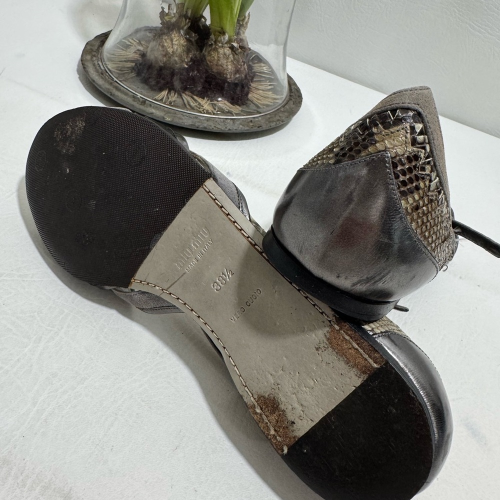 Miu Miu Python Pattern Flats - image 5